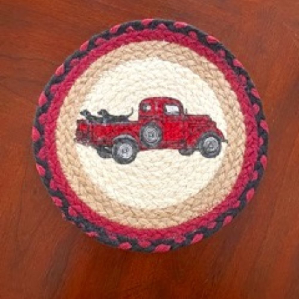 NWT Earth Rug Natural Jute Fiber Round Braided Mat